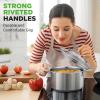 imageNutriChef 19Quart Stainless Steel Stockpot  188 Food Grade HeavyDuty InductionCompatible Pot with SeeThrough Lid Ideal for Stews Broths Simmering ampamp Soups Dishwasher Safe  NCSP203 Quarts