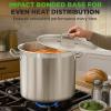 imageNutriChef 20 Quart HeavyDuty Stockpot with Stainless Lid  Large Pot for Induction Gas ampamp Electric Cooktops Perfect for Soups ampamp Stews35 Quarts
