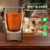 imageNutriChef 8Pack Clear Shot Glasses  Heavy Stable Base with Thick Glass  For Hot ampamp Cold Drinks Whiskey Vodka Tequila Cordial Spirits Liquors ampamp Espressos  Small Bulk 1 Ounce Shotglass4 Piece