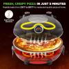 imageNutriChef Electric Pizza Oven  1200W Countertop Pizza Maker with Temperature Control ampamp Thermometer  Viewing Window for Precise Cooking  Heats up to 800F  Easy to Clean NonStick Coating  WhiteBlack