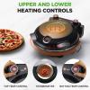 imageNutriChef Electric Pizza Oven  1200W Countertop Pizza Maker with Temperature Control ampamp Thermometer  Viewing Window for Precise Cooking  Heats up to 800F  Easy to Clean NonStick Coating  WhiteBlack