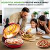imageNutriChef Electric Pizza Oven  1200W Countertop Pizza Maker with Temperature Control ampamp Thermometer  Viewing Window for Precise Cooking  Heats up to 800F  Easy to Clean NonStick Coating  WhiteRed