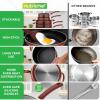 imageNutriChef Space Saver 17Piece Nonstick Cookware Set  Brown Pots and Pans with Stackable Design Foldable Handles Induction ReadyBrown