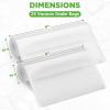 imageNutriChef Vacuum Sealer Bags for Food 8 x 50 ampamp 11quot x 50 2 Rolls 100 Total  Works with All Sealers BPAFree HeavyDuty MultiLayered  Freezer Microwave ampamp Sous Vide Safe