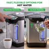 imageNutriChef Water Boiler and Hot Water Dispenser 13L Electric Beverage Dispenser with Safety Lock Lid NonDrip Tap Warm Function Food Grade Stainless Steel Home and Commercial Use 20x11x11 in42 Quarts