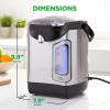 imageNutriChef Water Boiler and Hot Water Dispenser 13L Electric Beverage Dispenser with Safety Lock Lid NonDrip Tap Warm Function Food Grade Stainless Steel Home and Commercial Use 20x11x11 in32 Quarts