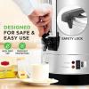 imageNutriChef Water Boiler and Hot Water Dispenser 13L Electric Beverage Dispenser with Safety Lock Lid NonDrip Tap Warm Function Food Grade Stainless Steel Home and Commercial Use 20x11x11 in137 Quarts