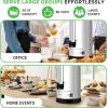 imageNutriChef Water Boiler and Hot Water Dispenser 13L Electric Beverage Dispenser with Safety Lock Lid NonDrip Tap Warm Function Food Grade Stainless Steel Home and Commercial Use 20x11x11 in201 Quarts