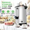 imageNutriChef Water Boiler and Hot Water Dispenser 13L Electric Beverage Dispenser with Safety Lock Lid NonDrip Tap Warm Function Food Grade Stainless Steel Home and Commercial Use 20x11x11 in137 Quarts