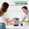 imageNutriChef Water Boiler and Hot Water Dispenser 13L Electric Beverage Dispenser with Safety Lock Lid NonDrip Tap Warm Function Food Grade Stainless Steel Home and Commercial Use 20x11x11 in32 Quarts