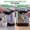 imageNutriChef Water Boiler and Hot Water Dispenser 13L Electric Beverage Dispenser with Safety Lock Lid NonDrip Tap Warm Function Food Grade Stainless Steel Home and Commercial Use 20x11x11 in32 Quarts