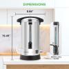 imageNutriChef Water Boiler and Hot Water Dispenser 13L Electric Beverage Dispenser with Safety Lock Lid NonDrip Tap Warm Function Food Grade Stainless Steel Home and Commercial Use 20x11x11 in85 Quarts