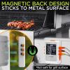 imageNutrichef Wireless Meat Thermometer with 2 Stainless Steel Probes Bluetooth and WiFi Smartphone App for Monitoring Food Temp and Remote Alerts Digital Display for Grilling and BBQ Smoking