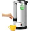 imageNutriChef Water Boiler and Hot Water Dispenser 13L Electric Beverage Dispenser with Safety Lock Lid NonDrip Tap Warm Function Food Grade Stainless Steel Home and Commercial Use 20x11x11 in201 Quarts