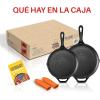 imageNutriChef 12Inch Cast Iron Skillet wLid  PreSeasoned Oven Safe Nonstick CoolTouch Silicone Handle For All Cooktops  NCCI12Black