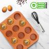 imageNutriChef 12cup Blue Oven Muffin Pan NonStick Coated Layer Surface Even Heating Muffin Tray for Muffins Cupcakes Pastries ampamp Mini Pies Used for Model Number NCBK6TRnonstick muffin pan  copper