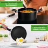 imageNutriChef 13 Pcs Nonstick Kitchen Cookware PFOAPFOSFree Heat Resistant Kitchenware Set wSaucepan Frying Pans Cooking Pots Casserole Lids ampamp Utensils Brown NCCWA13BRBlack