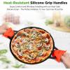 imageNutriChef 13Inch Flat Cast Iron Pizza Pan  Versatile PreSeasoned Round Cooking Griddle w BuiltIn Handles for Oven Grill Stove and Campfires