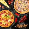 imageNutriChef 13Inch Nonstick Pizza Tray  Round Carbon Steel NonStick Pizza Pan with Perforated Holes Premium Bakeware Pizza Screen with Silicone Grip Handles Dishwasher Safe  NCBPIZ120 Pack