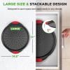 imageNutriChef 13Inch Nonstick Pizza Tray  Round Carbon Steel NonStick Pizza Pan with Perforated Holes Premium Bakeware Pizza Screen with Silicone Grip Handles Dishwasher Safe  NCBPIZ12 Pack
