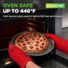 imageNutriChef 13Inch Nonstick Pizza Tray  Round Carbon Steel NonStick Pizza Pan with Perforated Holes Premium Bakeware Pizza Screen with Silicone Grip Handles Dishwasher Safe  NCBPIZ13 Pack