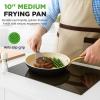 imageNutriChef 14Inch Professional Ceramic Frying Pan  ExtraLarge Skillet with Golden Titanium Handle NonStick Ceramic Coating StainResistant Easy to Clean Ideal for Home Cooking10 Frying Pan
