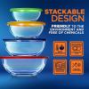 imageNutriChef 4Pack Glass Mixing Bowls with BPAFree Lids Stackable Nesting Salad Bowls 1QT 16QT 25QT ampamp 37QT Prepping and Baking Food Storage Set Dishwasher Freezer ampamp Microwave Safe