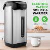 imageNutriChef 52 Qt Electric Water Kettle Quick Heating 5 Liter Digital Kettle with 5 Temperature Settings Safety Lock Stainless Steel 3 Dispensing Options Easy to Clean 846quot x 112quot x 165quot53 Quarts