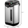 imageNutriChef 52 Qt Electric Water Kettle Quick Heating 5 Liter Digital Kettle with 5 Temperature Settings Safety Lock Stainless Steel 3 Dispensing Options Easy to Clean 846quot x 112quot x 165quot34 Quarts