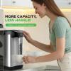 imageNutriChef 52 Qt Electric Water Kettle Quick Heating 5 Liter Digital Kettle with 5 Temperature Settings Safety Lock Stainless Steel 3 Dispensing Options Easy to Clean 846quot x 112quot x 165quot53 Quarts