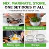 imageNutriChef 6Piece Premium Stainless Steel Mixing Bowls  Heavy Duty Stackable Nesting Bowls  Kitchen Essentials for Food Prep Marinating Mixing Salad  Dishwasher SafeMixing Bowls with Lids