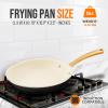 imageNutriChef 8 Small Fry Pan  Professional Home Cookware Small Skillet Nonstick Frying Pan with Golden Titanium Coated Silicone Handle Ceramic Coating StainResistant And Easy To CleanMedium