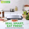 imageNutriChef Automatic Food Vacuum Sealer Machine  Electric Air Sealing Preserver with 5 Reusable Bags LED Controls HighPower Suction for Dry ampamp Moist Foods Stainless Steel HousingSilverBlack