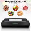 imageNutriChef Automatic Handheld Vacuum Sealer Machine  Simple ampamp Compact Fresh Saver Meal  Vacuum Sealing System with Starter Pack for Food PreservationBlack