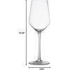 imageNutriChef Crystal Wine Glasses  2 Elegant Tall Red and White Wine Clear Stemmed Glass Drinkware Seamless Bowl 100 LeadFree Dishwasher Safe for Wine Enthusiasts7 Ounces Pack of 2