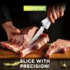 imageNutriChef Electric Carving Turkey Slicer Kitchen Knife  For Thanksgiving  Portable Electrical Food Cutter Knife Set with Carving Blades ampamp Wood Carving Stand  Cuts Meat Bread Cheese ampamp Fruit