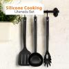 imageNutriChef Kitchen Cooking Utensils Set  Includes Soup Ladle Pasta Fork and Spatula Works with Model NCCWA13