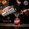 imageNutriChef Mixology Bartender Cocktail Shaker Set  Includes 15 ampamp 30 oz Stainless Steel Shakers 6 Bottle Pourers ampamp More  Essential Martini Making Kit  Drink Mixing Set  15 Piece Cocktail Bar Set15 Piece Set