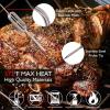 imageNutriChef PWIRBBQ90 Bluetooth Meat Thermometer Smart Wireless Kitchen Remote Instant Read BBQ Temperature Probe for Grill NormalStandard