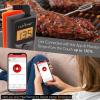 imageNutriChef PWIRBBQ90 Bluetooth Meat Thermometer Smart Wireless Kitchen Remote Instant Read BBQ Temperature Probe for Grill NormalStandard