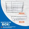 imageNutriChef Set of 8 Refrigerator Bins4 Wide and 4 Narrow Stackable Fridge Organizers for Freezer Kitchen Countertops CabinetsDesigned with Practical Carry Handles and Interior 8 containers Clear6Piece