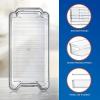 imageNutriChef Set of 8 Refrigerator Bins4 Wide and 4 Narrow Stackable Fridge Organizers for Freezer Kitchen Countertops CabinetsDesigned with Practical Carry Handles and Interior 8 containers Clear6Piece