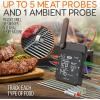 imageNutriChef Smart Bluetooth BBQ Grill Thermometer  Digital Display Stainless Dual Probes Safe to Leave in Outdoor Barbecue Meat Smoker  Wireless Remote Alert iOS Android Phone WiFi App  PWIRBBQ60Wifi