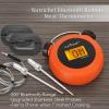 imageNutriChef Smart Bluetooth BBQ Grill Thermometer  Digital Display Stainless Dual Probes Safe to Leave in Outdoor Barbecue Meat Smoker  Wireless Remote Alert iOS Android Phone WiFi App  PWIRBBQ60BBQ thermometer