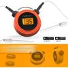 imageNutriChef Smart Bluetooth BBQ Grill Thermometer  Digital Display Stainless Dual Probes Safe to Leave in Outdoor Barbecue Meat Smoker  Wireless Remote Alert iOS Android Phone WiFi App  PWIRBBQ60BBQ thermometer