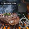 imageNutriChef Smart Bluetooth BBQ Thermometer  Upgraded Stainless Probe Safe to Leave in Grill Outdoor Barbecue or Meat Smoker  Wireless Remote Alert iOS Android Phone WiFi App  PWIRBBQ409