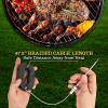 imageNutriChef Smart Bluetooth BBQ Thermometer with Travel Zip Case Upgraded Stainless w 2 Temperature Probes LCD Display Done Alarm Android iPhone Gas Charcoal BBQ Smoker Temp MonitoringWhite 6 Probes