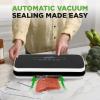 imageNutriChef Vacuum Sealer For Food  Automatic Air Sealing Machine for Dry ampamp Moist Foods LED Touch Controls Includes Vacuum Bags Hose ampamp Wine Stopper High Suction PowerBlack