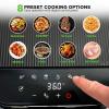 imageNutrichef 58 Quart Air Fryer  81 Preset Cook Modes  Transparent Fry Bowl for Best Cooking Results  Cook Shrimp Steak Fries Wings Chicken ampamp More  Precise Temperature Control ampamp Time  GreyGrey