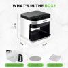 imageNutrichef 58 Quart Air Fryer  81 Preset Cook Modes  Transparent Fry Bowl for Best Cooking Results  Cook Shrimp Steak Fries Wings Chicken ampamp More  Precise Temperature Control ampamp Time  GreyWhite